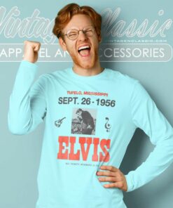 Elvis Presley 1956 Mississippi Concert Long Sleeve Tee