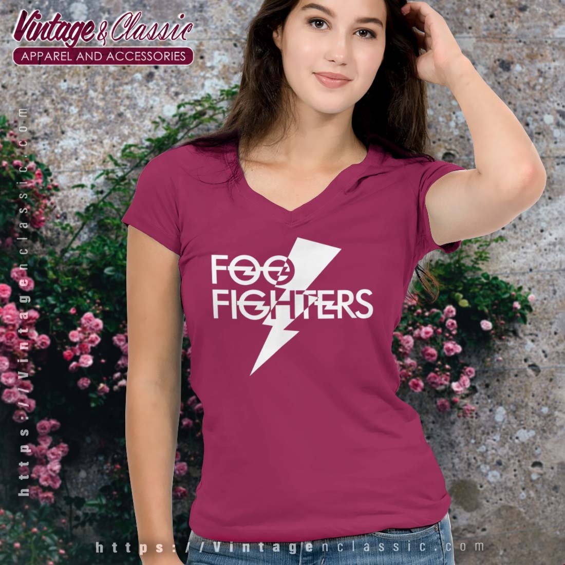 White foo outlet fighters t shirt