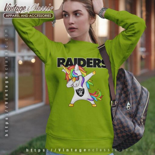 Dabbing Unicorn Oakland Raiders Shirt