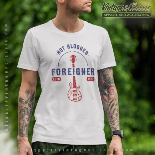 Foreigner Hot Blooded Guitar Shirt