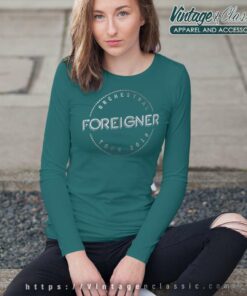 Foreigner Stamp Officially Licensed Long Sleeve Tee