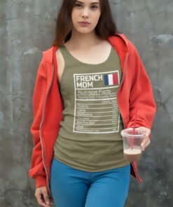 French Mom Nutritional Facts Shirt, Mothers Day France Flag T-shirt