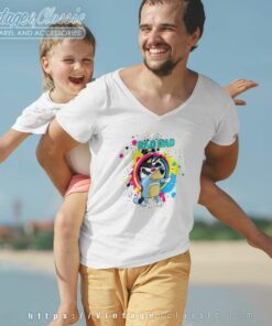 Gift For Dad Dancing Rad Dad Fathers Day Vneck