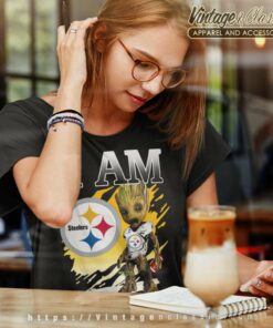 Groot I Am Pittsburgh Steelers Women TShirt
