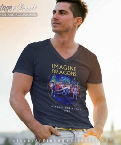 Imagine Dragons Band Mercury World Tour New Album 2023 V Neck TShirt