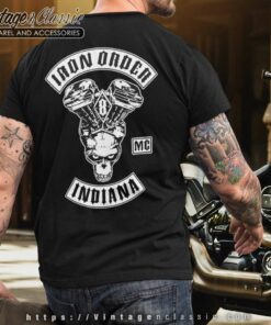 Iron Order Mc Indiana T shirt Backside