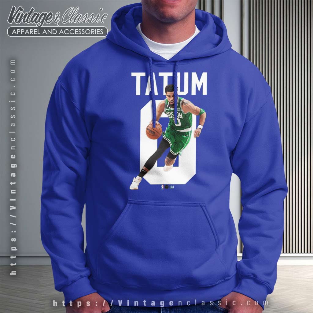  Green Jayson Tatum Cartoon Logo Crew Neck Sweatshirt