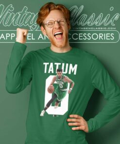 Jayson Tatum Boston Celtics Highland Nba Player Long Sleeve Tee