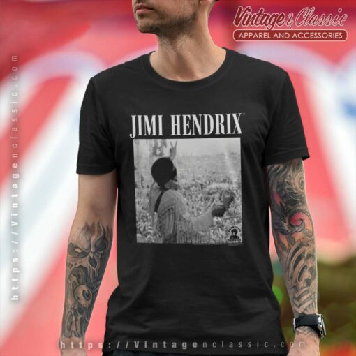 Jimi Hendrix Shirt Live At Woodstock