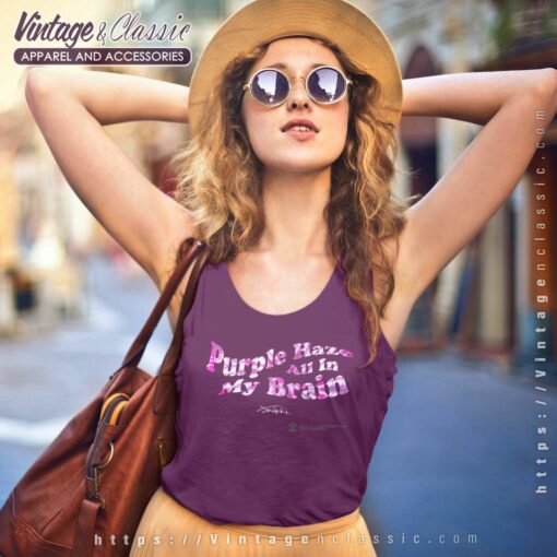 Jimi Hendrix Shirt Purple Haze Lyric