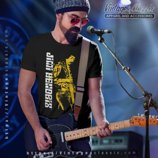 Jimi Hendrix Silhouette Guitar Shirt