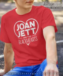 Joan Jett Distressed Blackhearts Logo Shirt