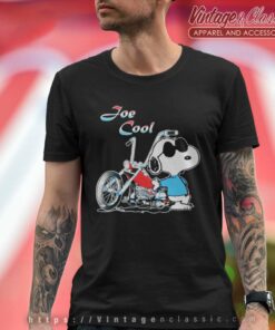 Joe Cool Snoopy Motorcycle T Shirt