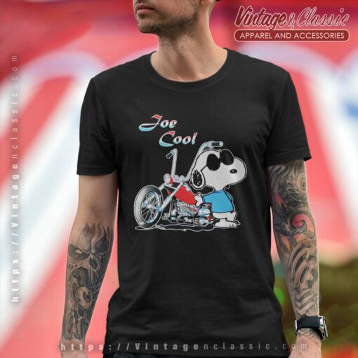 Joe Cool Snoopy Motorcycle Shirt