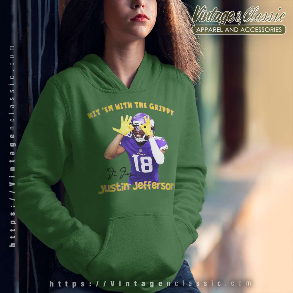 justin jefferson griddy hoodie youth