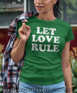 Lenny Kravitz Let Love Rule Text Shirt