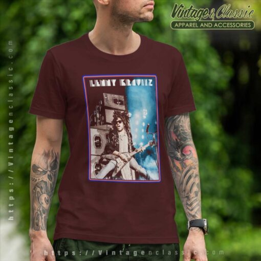 Lenny Kravitz Live Guitar Poster Shirt