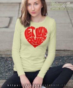 Lenny Kravitz Red Heart Let Love Rule Shirt