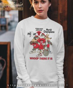 Looney Tunes Cartoon Chicago Bulls 3 Peat Sweatshirt