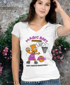 Magic Bart Bootleg Magic Bart Simpson V Neck TShirt