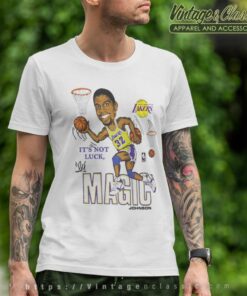 Magic Johnson La Lakers Caricature T Shirt