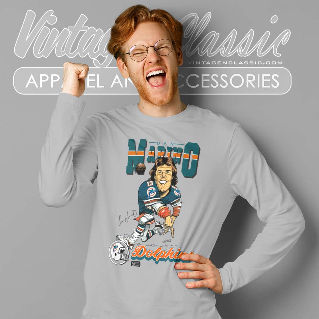 Dan Marino Retro Football Caricature T Shirt