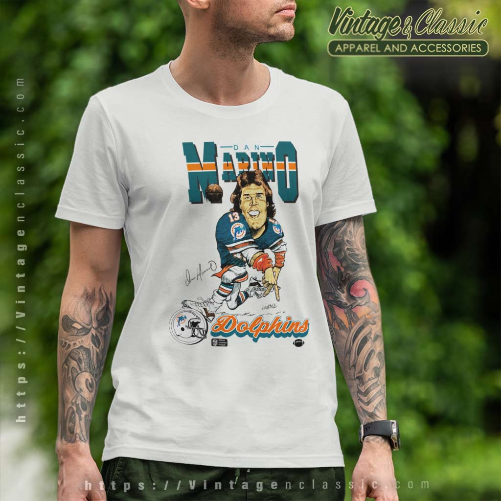 Dan Marino Retro Football Caricature T Shirt