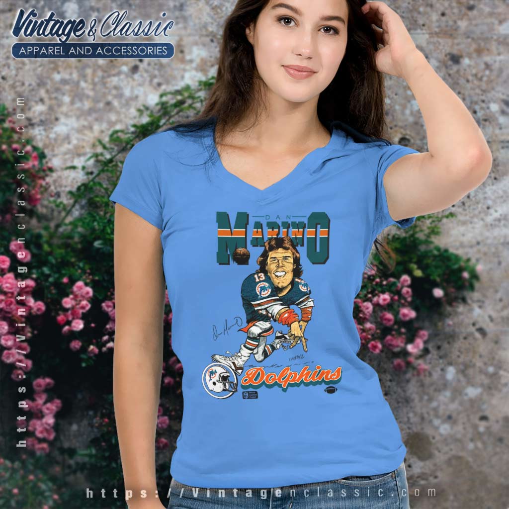 Dan Marino Miami Dolphins caricature chibi art shirt - Limotees