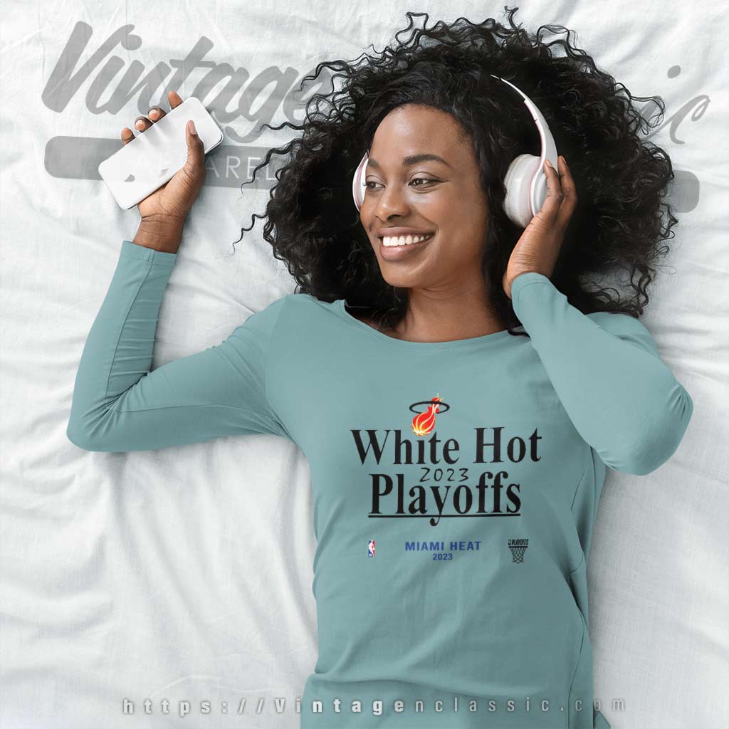 Derrick White Miami Heat White Hot 2023 NBA Playoffs shirt, hoodie,  longsleeve, sweatshirt, v-neck tee