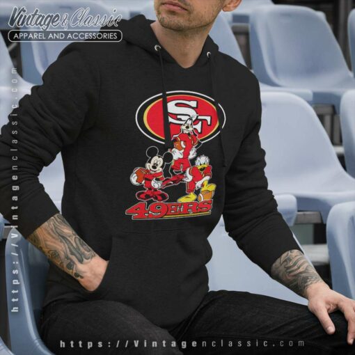 Mickey Goofy Donald Disney San Francisco 49ers Shirt