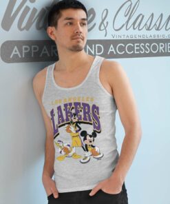 Mickey Mouse And Friends Los Angeles Lakers Tank Top Racerback