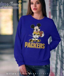 Mickey Mouse Green Bay Packers Sweatshirt