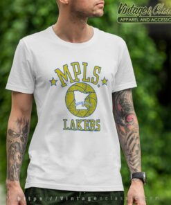 Minneapolis Lakers Vintage Retro Logo T Shirt