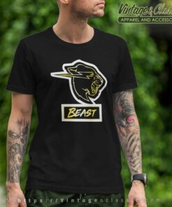 Mr Beast Gold And Beast Logo T Shirt
