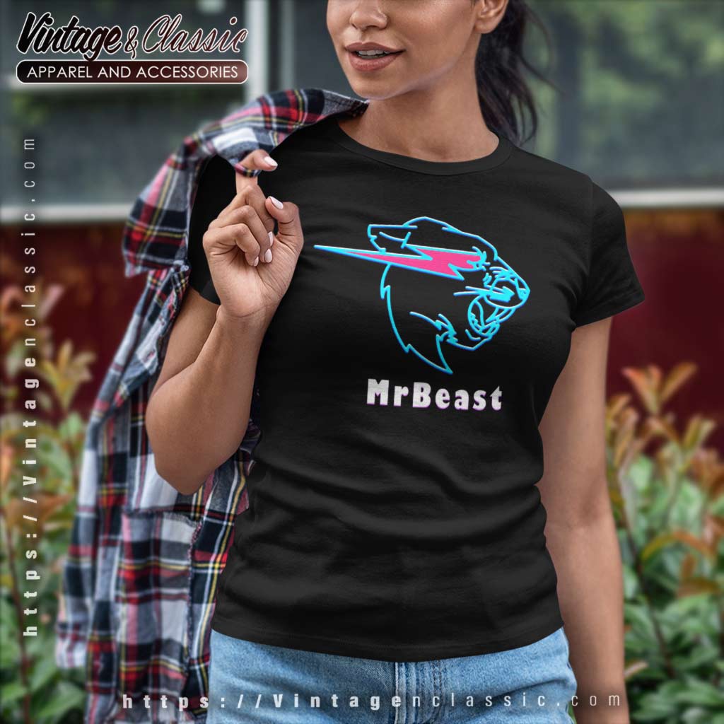 Mr Beast Youtube Logo Template Shirt - Vintagenclassic Tee