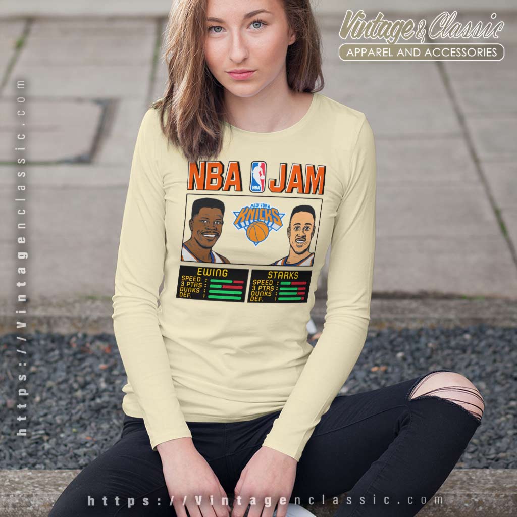 Nba Jam New York Knicks Nyc Basketball Shirt - High-Quality Printed Brand