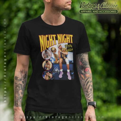 Night Night Steph Curry Signatue Shirt