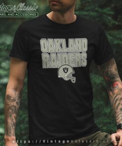 Oakland Raiders Helmet Logo T Shirt