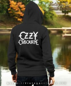 Ozzy Osbourne Logo Backside Hoodie
