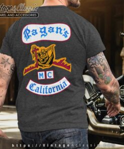 Pagans MC California T Shirt Back