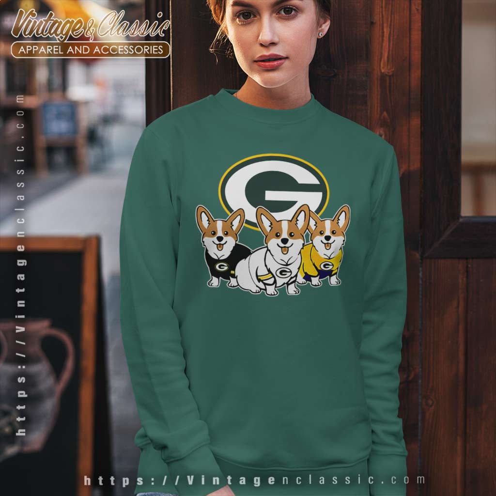 NFL Green Bay Packers Sleeve Spell Out Crewneck Sweatshirt - Medium