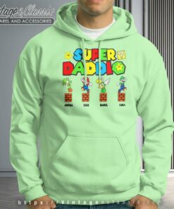 Personalized Super Daddio Mario Game Hoodie