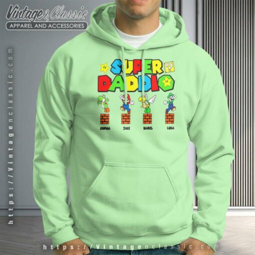 Personalized Super Daddio Mario Game Shirt
