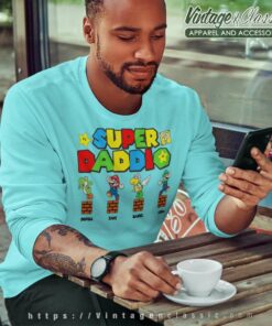 Personalized Super Daddio Mario Game Sweatshirt