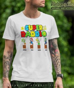 Personalized Super Daddio Mario Game T Shirt