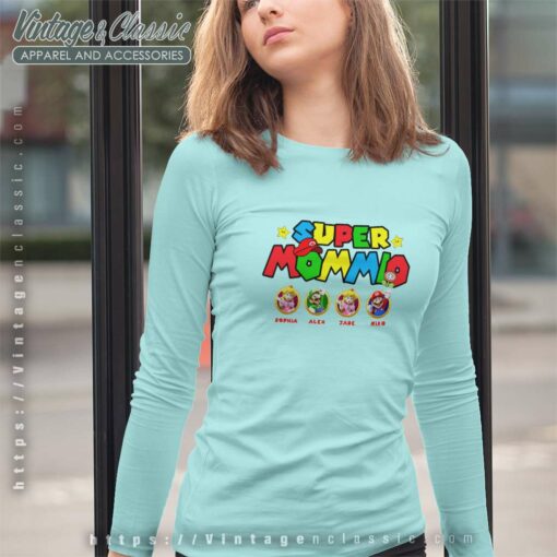 Personalized Super Mommio Mothers Day Shirt