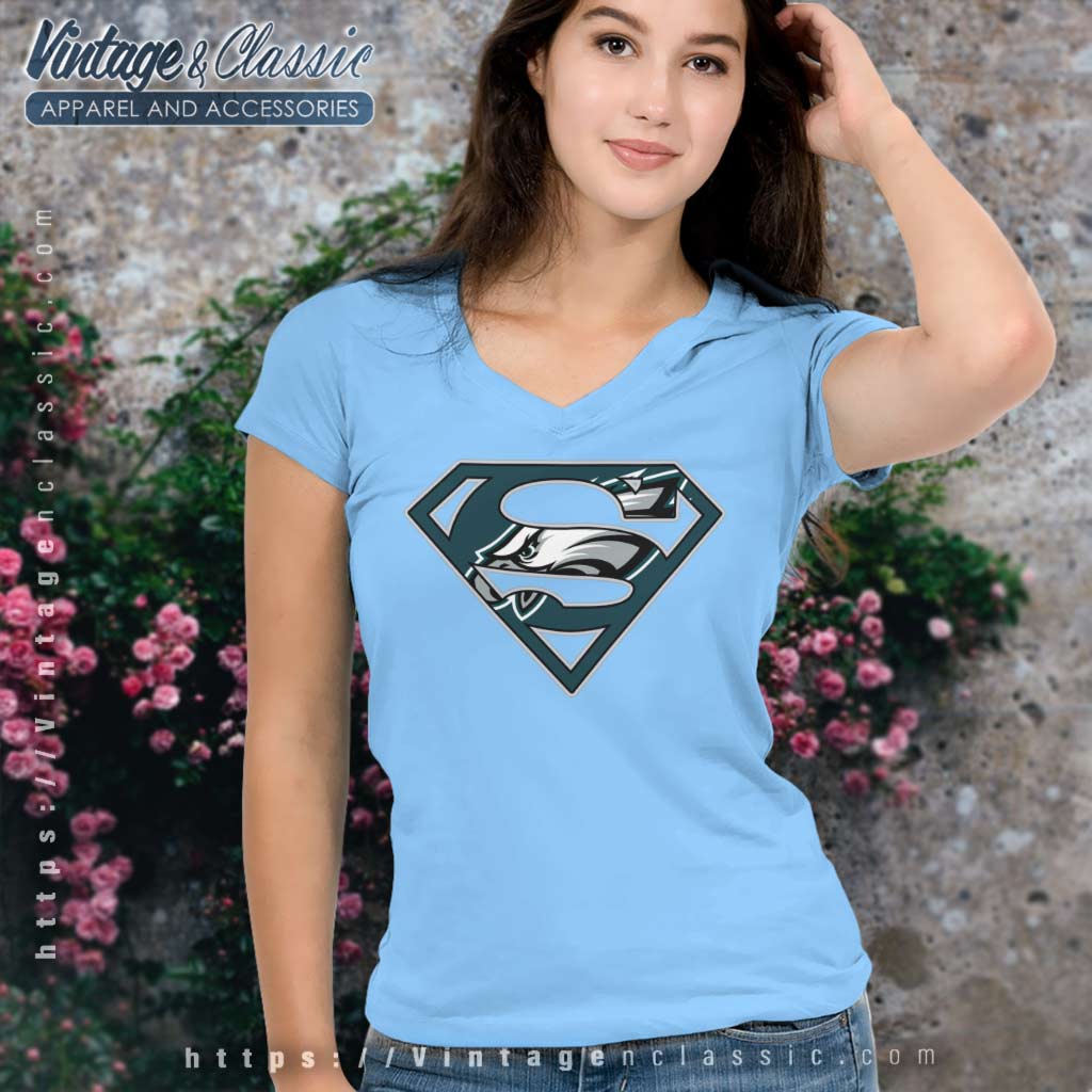 Kommentér Diktere Fearless Philadelphia Eagles Superman Logo Shirt - High-Quality Printed Brand