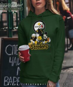 Pittsburgh Steelers Mickey Mouse Donald Duck Goofy Hoodie
