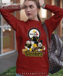 Pittsburgh Steelers Mickey Mouse Donald Duck Goofy Sweatshirt
