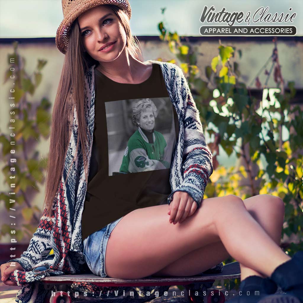 THE VINTAGE PRINCESS DIANA LOVES TO WEAR A JACKET WITH THE EAGLES SHIRT AND  STICKER  Sticker for Sale by Thomaszeto